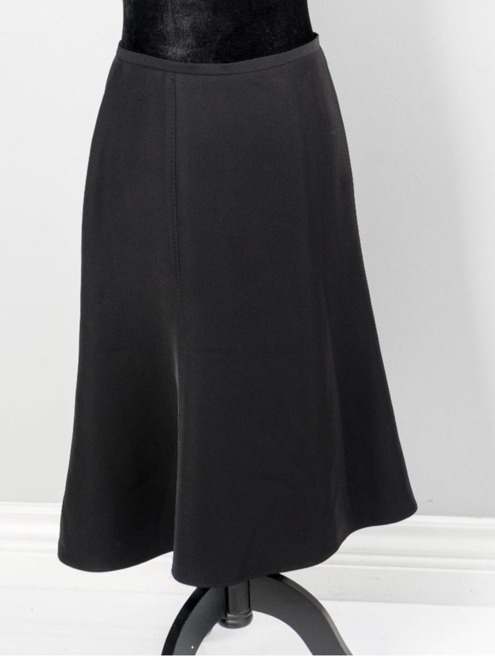 EUC Mr.Jax Classic Black A-Line Midi Skirt